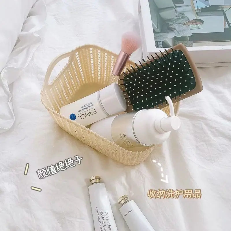 Home Accessories Plastic Washing Storage Basket for Kitchen Snack Box Bathroom Shower Frame