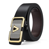 Men's automatic buckle casual cowhide versatile belt with personalized fit