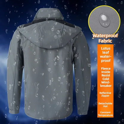 Chaqueta gruesa y cálida para hombre, abrigos de otoño e invierno, chaquetas para exteriores, esquí, escalada, cortavientos, chaqueta acolchada impermeable para hombre