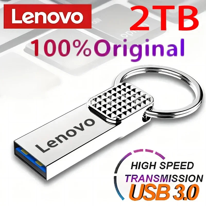 Memoria USB 3.0 Lenovo OTG de 2 TB, de metal, USB 3.0, de 1 TB, tipo C, de alta velocidad, 128 GB, miniunidad flash, resistente al agua
