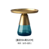 Artistic Glass Coffee Tables, Creative Design End Tables for Living Room , Stylish Accent Tea Table with Various Sizes & Colors