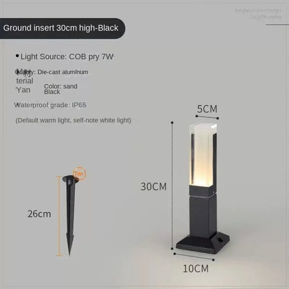 DC voltage outdoor landscape light LED outdoor lawn light IP65 waterproof aluminum alloy material 10W power simple design