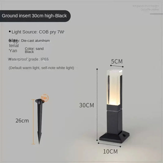 DC voltage outdoor landscape light LED outdoor lawn light IP65 waterproof aluminum alloy 10W simple design