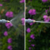 Riego, rociador de alta presión de agua, pistola de jardín de flores, cabezal rociador, interfaz de botellas de jugo, rociador de carro de plástico