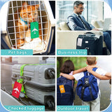 Aluminium Alloy Aircraft Luggage Tag with Name Travel Luggage Tag ID Card Anti-lost Solid Color Travel Accessories