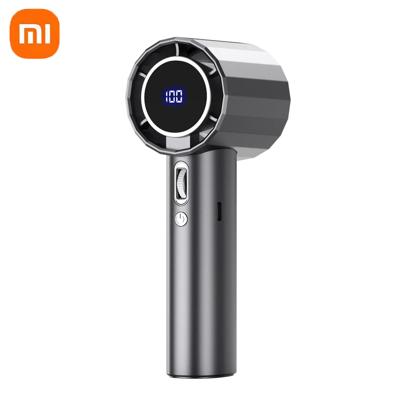 Xiaomi Handheld Portable Fan 100 Wind Speeds Adjustable Usb Charging Mini Outdoor Portable Turbo Long-lasting High Speed Fan