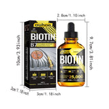 Óleo Capilar com Biotina e Colágeno – Sérum Fortalecedor para o Couro Cabeludo com Extratos Naturais de Alecrim e Ginseng – Para Mais Volume e Espessura – Indicado para Todos os Tipos de Cabelo