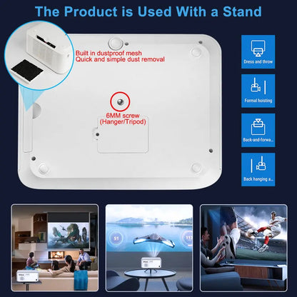 ThundeaL TD92Pro Mini Projector Full HD 1080P Projetor 5G WiFi Android 4K Video TD92 Pro Portable Beamer 3D Movie Home Theater