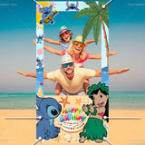 Disney Lilo And Stitch Photo Booth Frame Props Children's 1st Birthday Party Shooting Background Props Baby Party Decoration