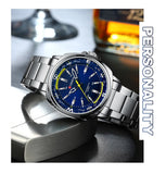 CURREN 8455 Men's Quartz Watch Large Dial Waterproof Stainless Steel Strap Casual Business Elegant Watches for Men Reloj Hombre