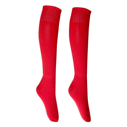 1 Pair Outdoor Sports Soccer Socks Men Women Rugby Breathable Football Socks Knee Volleyball Baseball Hockey Adult Long Socks