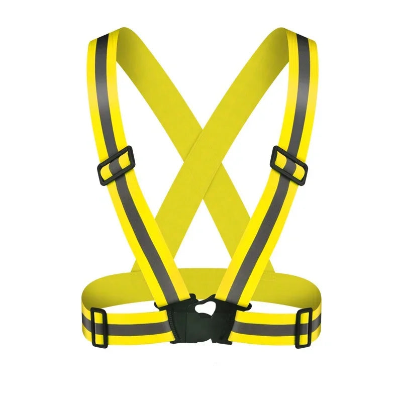 Highlight Reflective Straps Night Running Riding Clothing Vest Adjustable Safety Vest Elastic Band For Adults and Children