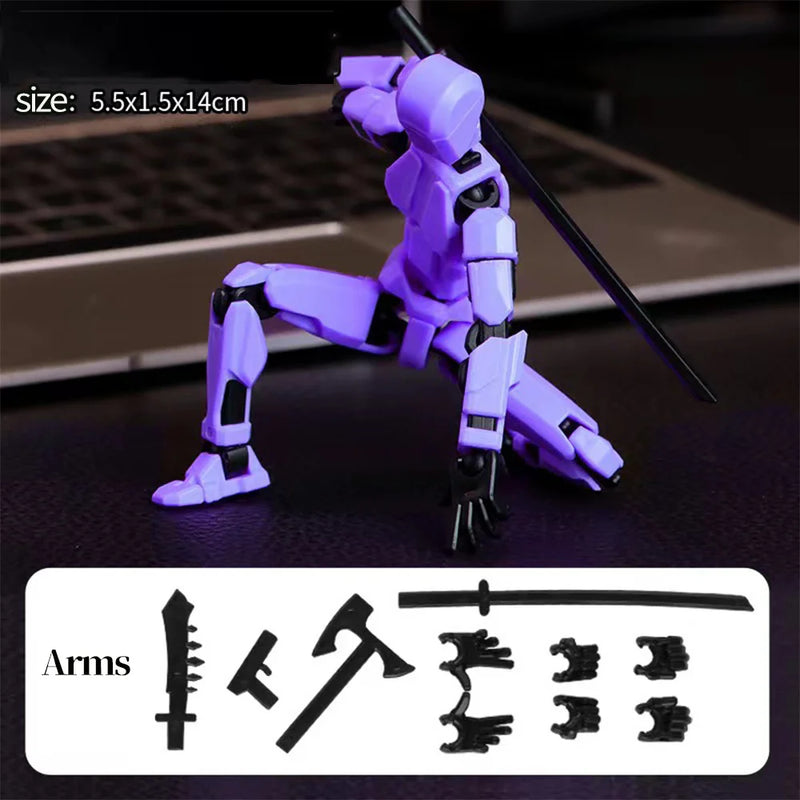 DIY 13 Action Multi-Jointed Movable Shapeshift Robot 3D Printed Mannequin Dummy Action Model Home Decor Figurines for Children