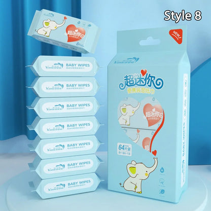New Soft Baby Wet Wipes Hand Mouth Cleaning Large Pack Baby Gentle Wipes High Quality Disposable Freshing Cleaning Wipes Babies