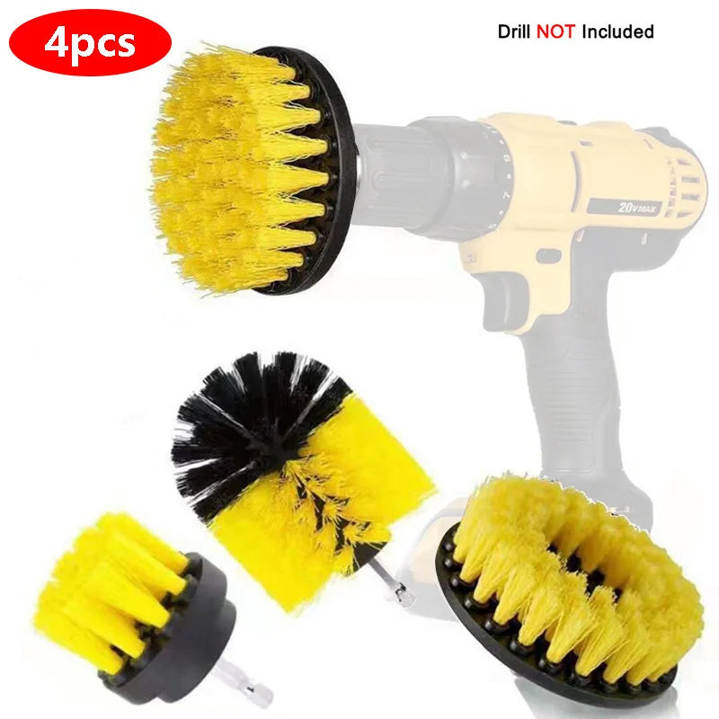 4 pces-31 pces power esfrega almofadas purificador kits de escova de limpeza de cozinha limpador multiuso esfrega escovas de broca elétrica sem fio