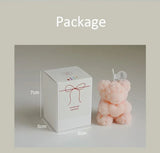 Cute Rose Bear Candle Romantic Cute Soy Wax Aromatherapy Small Scented Relaxing Birthday Wedding Party Gift Home Decor
