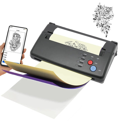 Impressora de copiadora de máquina de estêncil de transferência de tatuagem 220V, largura de digitalização eficaz: 21cm, A4, preto