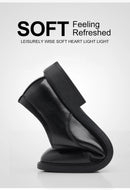 3/6/8 CM Elevator Shoes Men Dress Shoes Black Soft Leather Men Heighten Formal Shoes Casual Business Men Oxfords Suit Shoes