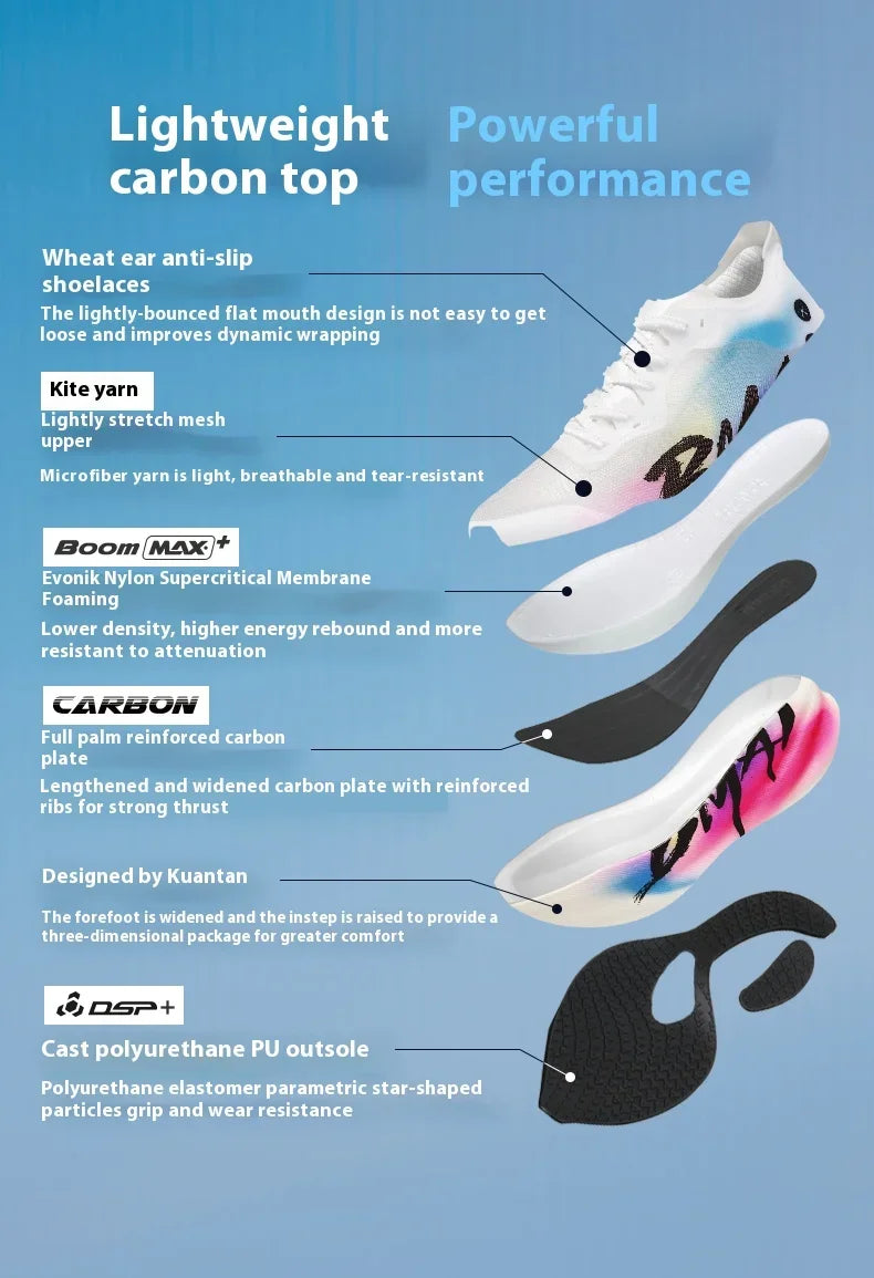 BMAI 42KM Marathon Running Shoes for Men Breathable Women's Sports Shoes Cushioning Casual Sneakers Designer Men Women Trainers