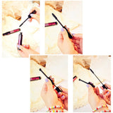 1PC 2in1 Black Double Purpose Mascara Waterproof Lengthen Lash Extension Sweatproof Curling Brushes Eye Fiber Mascara Eyelashes