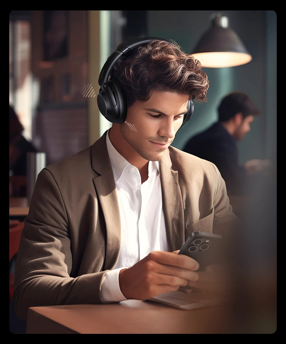 UGREEN HiTune Max5 Hybrid Active Noise Cancelling Earphone Wireless Over Ear Bluetooth Headphones 90H Playtime Hi-Res Audio LDAC