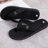 Men's Casual Flip Flops Fashion Beach Shoes Men Summer Non-Slip Flat Slides Men's Slippers Indoor House Shoes Man Male Slipper