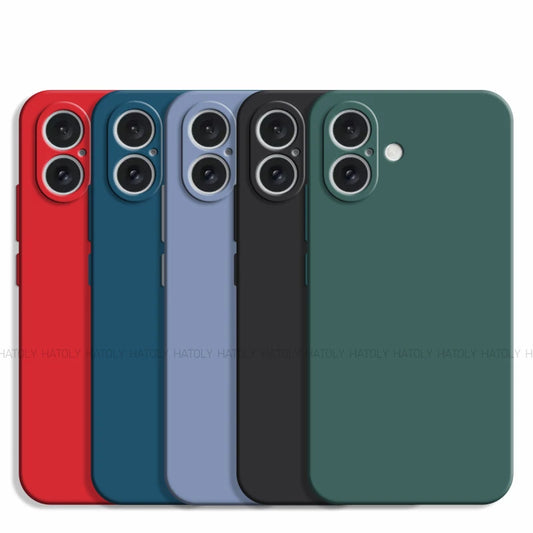 Funda para iPhone 16 Pro Max, original, de TPU, de lujo, a prueba de golpes, de silicona líquida, protectora, para iPhone 16