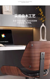 Silla de ordenador italiana de madera maciza, ligera y de lujo, ideal para el hogar, ideal para estudios de larga duración, giratoria y elevable, ideal para reuniones y oficinas.