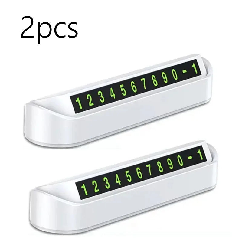 Car Temporary Parking Card Phone Number Card Plate Telephone Number Car Park Stop Automobile Accessories