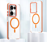 Luxury Magnetic Clear Case for Redmi 15C Note 14 13 12 Pro Plus 4G 5G For Magsafe Cover for Xiaomi 15T 14T Pro Poco X7 Pro Case