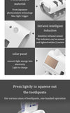 Toothbrush Holder Toothpaste Dispenser Solar Energy Bathroom Toothbrush Storage Box Multi-function Storage Holder USB Charge