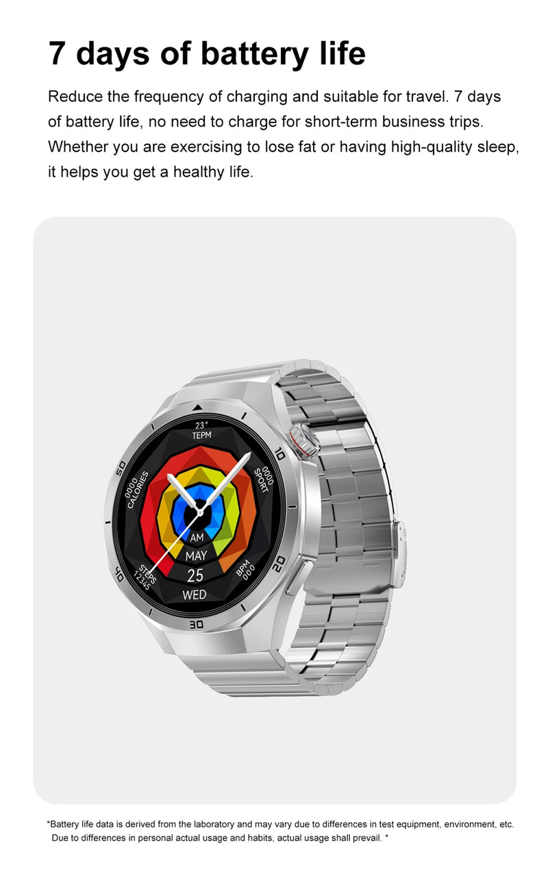 GT5 Pro Smart Watch Men's Women 466*466 HD Screen Bluetooth Call Smartwatch GPS Map Compass Sports Fitness Smartwatch 2025 New