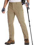 TACVASEN Waterproof Lightweight Hiking Pants Mens Ripstop Quick Dry Cargo Work Pant Outdoor Trekking Hard-wearing Trousers Male
