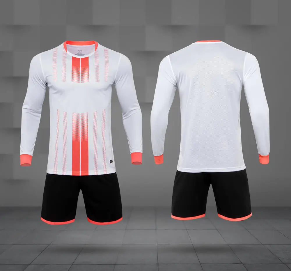 Adult Kid Soccer Jersey Customize Long Sleeved Football Uniform Shirt Futsal Sportswear Training Tracksuit Sports Clothes Outfit