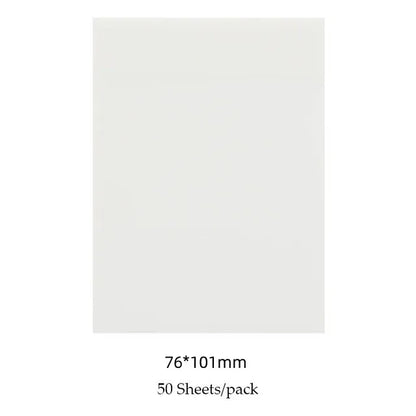 50 Sheets Creative Transparent PET Waterproof Posted It Sticky Note Pads Notepads Posits for School Stationery Office Supplies