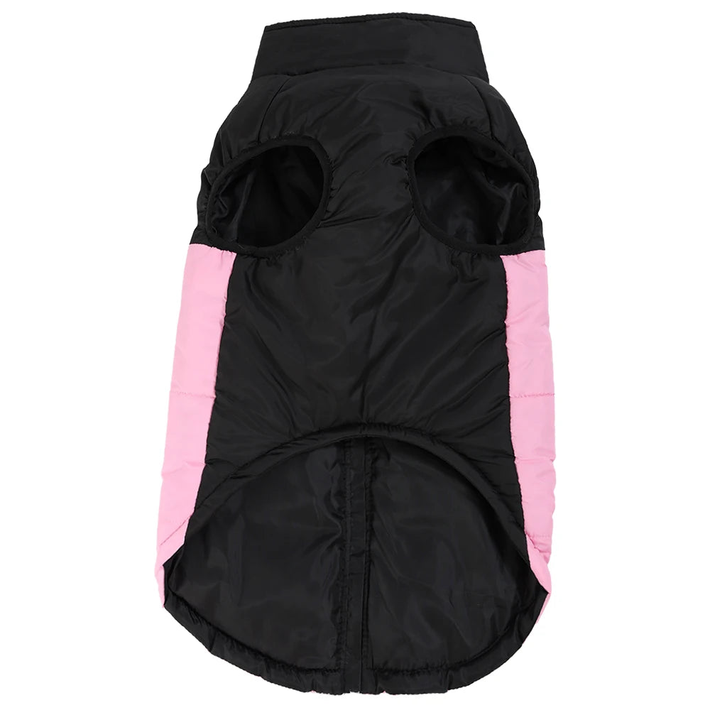 Warm Pet Clothing Winter Reflective Dog Costume Soft Windproof Zipper Jacket Coat With D-ring For Small Dog Chihuahua Labrador