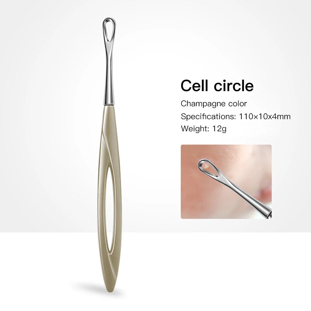 Acne Needle Blackhead Clip Remover Extraction Popper Pore Black Head Cleaner Face Skin Care Deep Cleansing Needle Tool