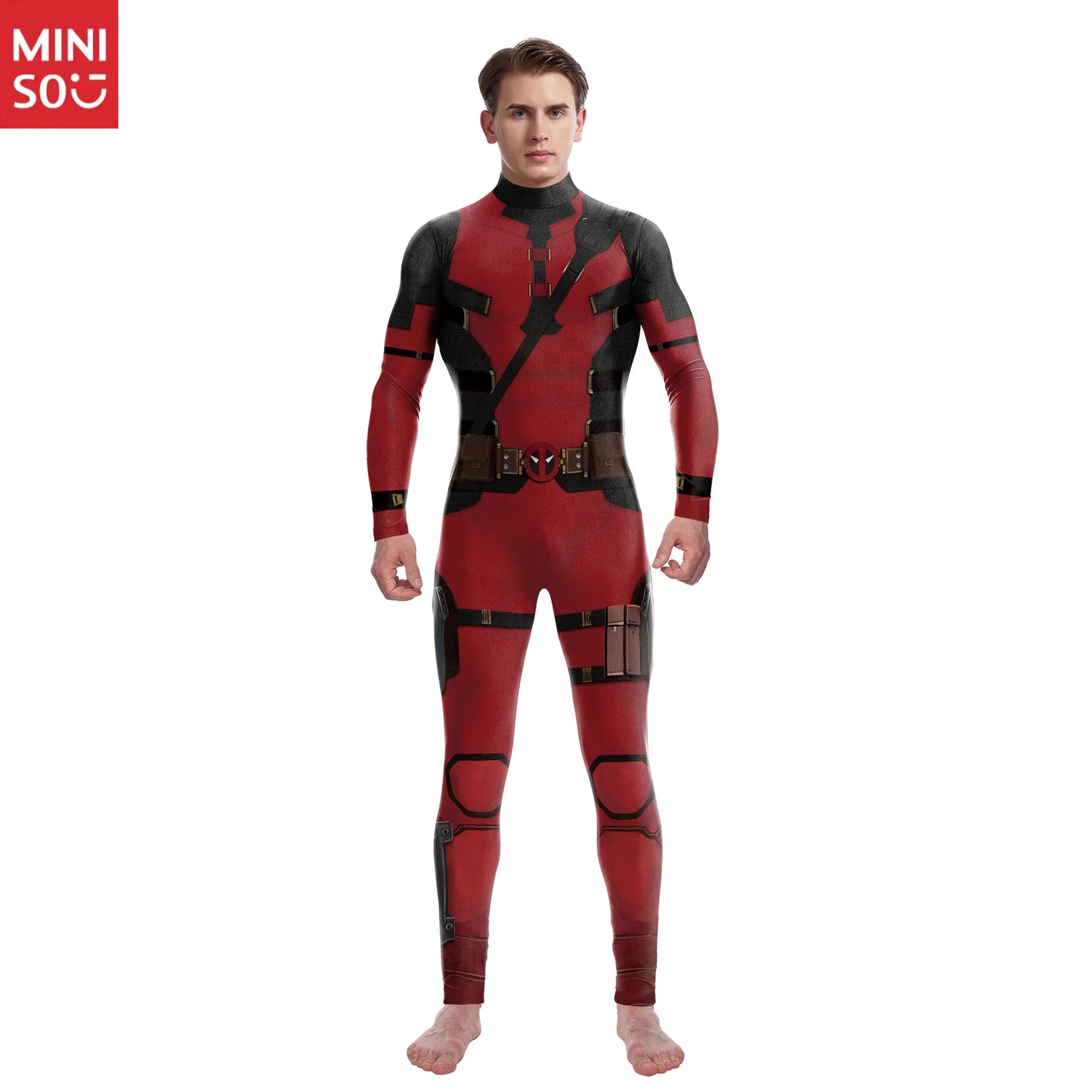 Halloween Adult Show Costume Marvel Costumes Deadpool Wolverine Play Costumes Slim Jumpsuit