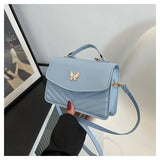 PU Versatile and Fashionable Portable Small Square Bag Single Shoulder Crossbody Bag Luxury Designer Handbag Women's Bags