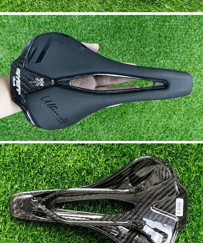 RYET Bicycle Saddle Ultralight Racing Bike Full Carbon Bike Seating Saddles 115g 7x9mm Road Sports Cushion Cycling Accessories