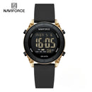 NAVIFORCE NF7108 Casual Wild Ladies Watch 50m Waterproof LCD Digital Display Electronic Silicon Strap Female Clock
