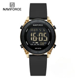NAVIFORCE NF7108 Casual Wild Ladies Watch 50m Waterproof LCD Digital Display Electronic Silicone Strap Female Clock