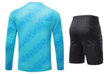 Men Kid 2024 Soccer Goalkeeper Uniform Protective Sponge Long Sleeve Football Training Goalkeeper Top Soccer Jersey Pants Custom