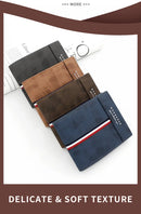 2023 New Short Men Wallets Slim Card Holder Male Purses Luxury PU Leather Coin Pocket High Quality Small Men's Wallet