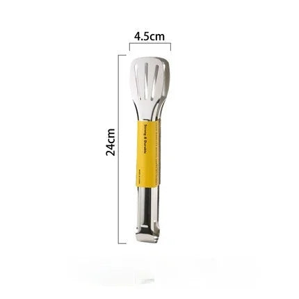 Pinzas de acero inoxidable para alimentos, utensilios de cocina, herramienta de cocina para bufé, pinza anticalor para pan, pinza para repostería, para postres, ensaladas y barbacoas.