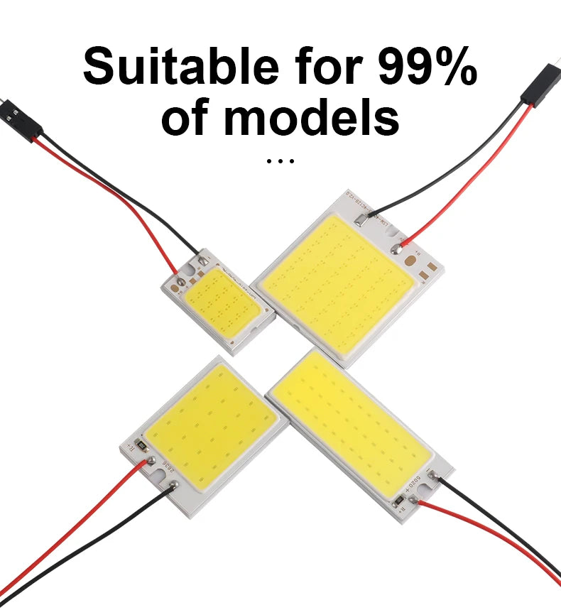 1pcs Festoon LED C5W COB Bulb 31mm 36mm 39mm 41/42mm T10 W5W Auto Dome License Plate Light Luggage Trunk Lamp Clearance Lights