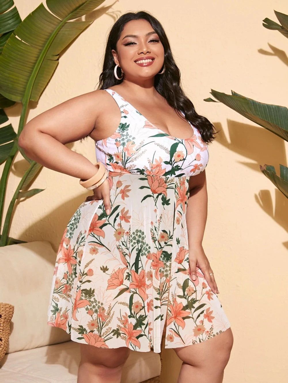 2024 Women New Swimsuit One Piece Swimwear  Plus Size Push Up  Large Big Solid Black Swimming Suits Beachwear Bathing Suits