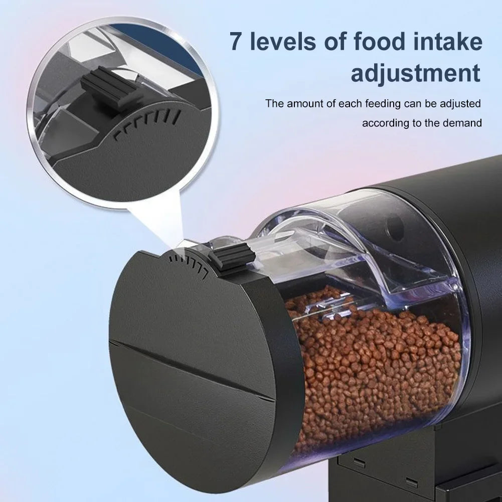 Automatic Fish Tank Feeder Digital Timer Food Dispenser For Aquarium Pond Turtle Intelligent Control Vacation Feeding Device