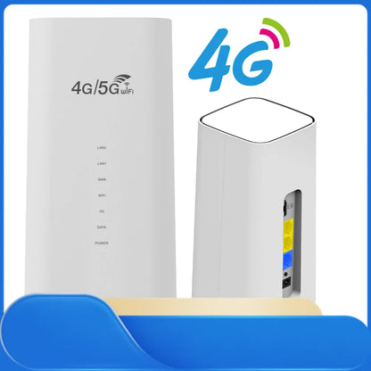4G/5G LTE WiFi Router 300Mbps CPE 4G WiFi Router 3 RJ45 with SIM Card Slot Wide Coverage Internal Antenna for Indoor Outdoor