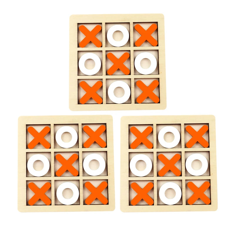 Montessori Play Game Wooden Toy Mini Chess Interaction Puzzle Training Brain Learning Early Educational Toys For Children Kids